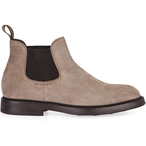 DOUCAL S Men's Suede Chelsea Boots Men SAND - Picture 2 of 4